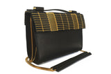 Kate Box Satchel Black with Chain Strap
