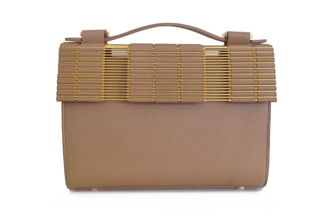 Kate Box Satchel Blush with Leather Strap